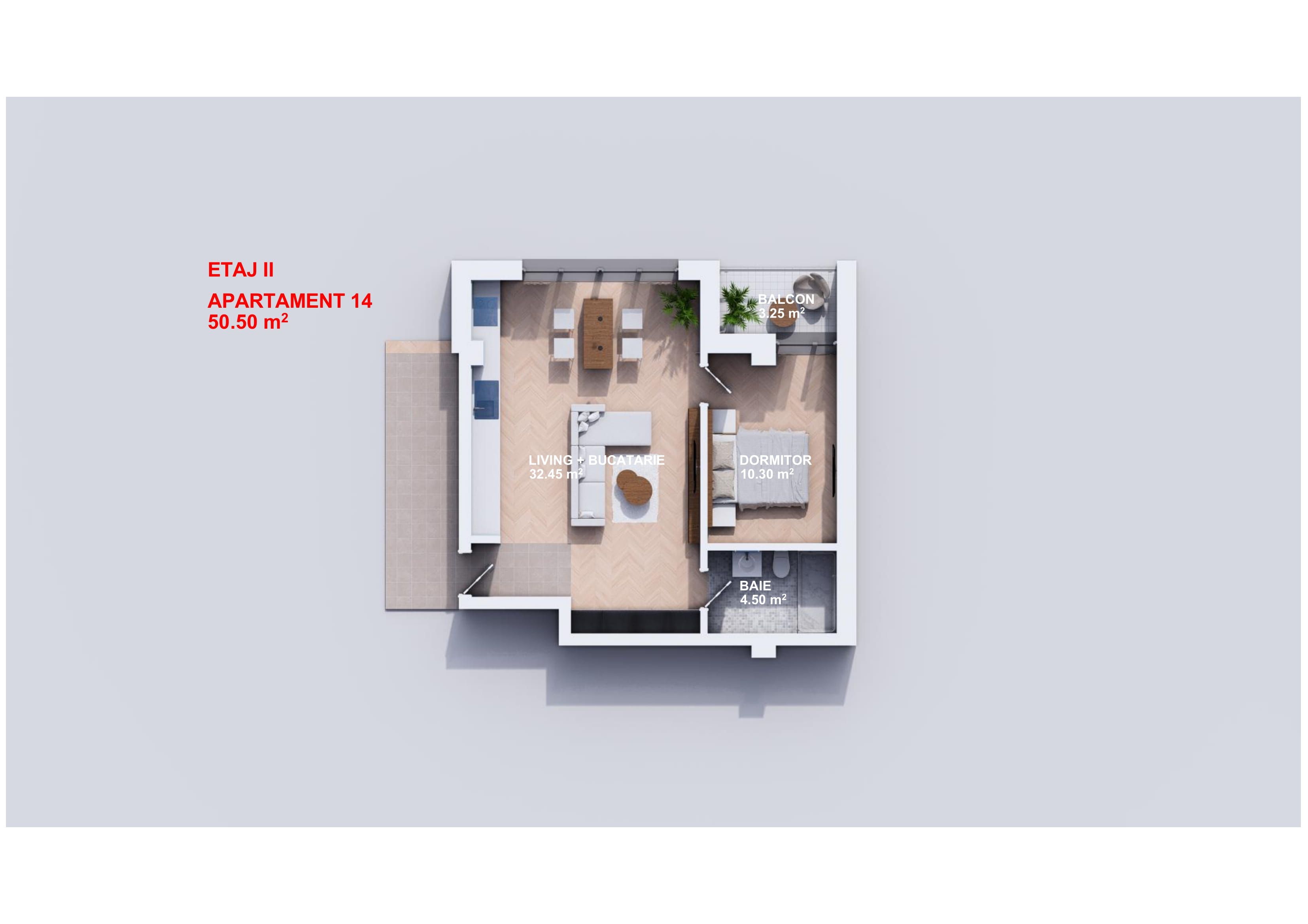 Apartament 14 - Etaj 2